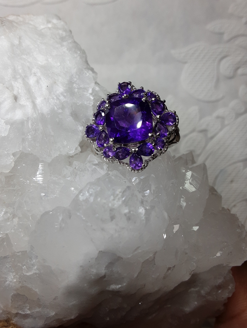 925 African Amethyst Ring. PRICE IS FIRM.